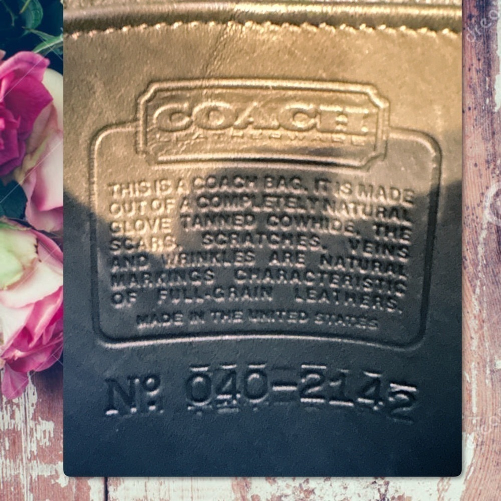 VINTAGE COACH BLACK LEATHER CROSSBODY MINI BAG 9825 - Picture 14 of 17